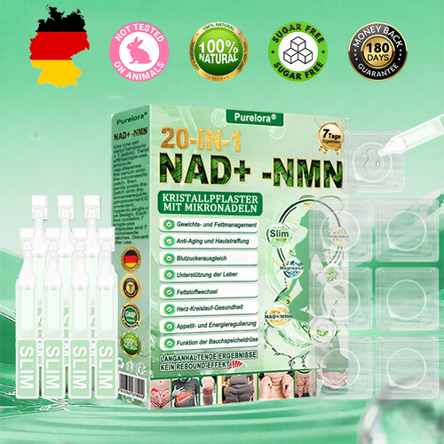🔥 Neu eingetroffen | Purelora® Crystal Microneedle Nano-System mit NAD⁺-Aktivierung & 20-in-1 Slim- & Healthy-Patch-Lösung