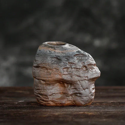 Handmade Classic Brown Table Vase Set