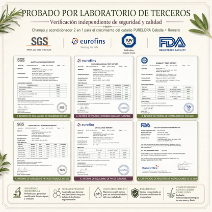 🌿👨‍⚕️ Boutique officielle française | 🔥 Shampoing et après-shampoing 2-en-1 PURELORA® à l'oignon et au romarin — Enrichi d'un complexe actif stimulant la croissance capillaire (concentration x15) pour des cheveux plus épais, plus denses et plus forts.