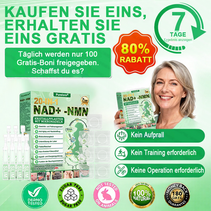 🔥 Neu eingetroffen | Purelora® Crystal Microneedle Nano-System mit NAD⁺-Aktivierung & 20-in-1 Slim- & Healthy-Patch-Lösung
