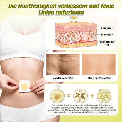 Curalona® Schlankheitspflaster mit Bienengift · Berberin · Astaxanthin-Detox-Formel  (Sichtbare Körperkontur • Linderung von Wassereinlagerungen • Glättung von Cellulite • Aktivierung des Stoffwechsels)  7-Tage-Programm zur Lymph-Detox & Fettverbrennung