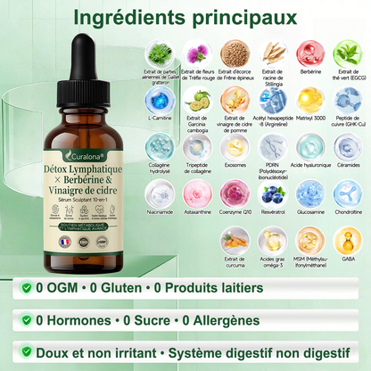 🔥 Nouveauté ! | Curalona® Détox Lymphatique : Essence Sculptante 10-en-1. Éliminez les toxines, brûlez les graisses tenaces et favorisez la santé articulaire. (Ressentez votre corps s'alléger après seulement 7 jours d'utilisation continue !)