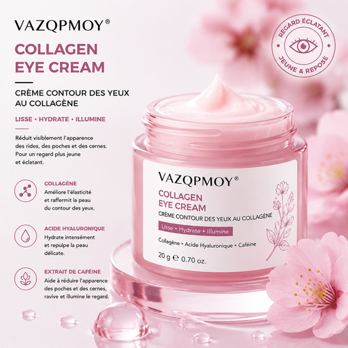 VAZQPMOY® Crème contour des yeux au collagène