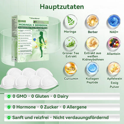 🔥𝑶𝒇𝒇𝒊𝒄𝒊𝒂𝒍 𝑺𝒕𝒐𝒓𝒆🍇  | Purelora® Moringa × Berberin 10-in-1 Fortschrittliches Nano-Mikronadelpflaster (Einmal täglich, sichtbare Veränderungen innerhalb von 7 Tagen)
