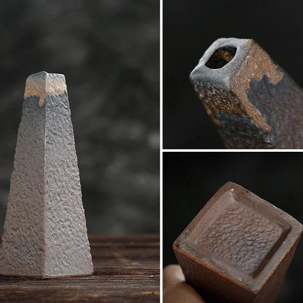 Handmade Classic Brown Table Vase Set