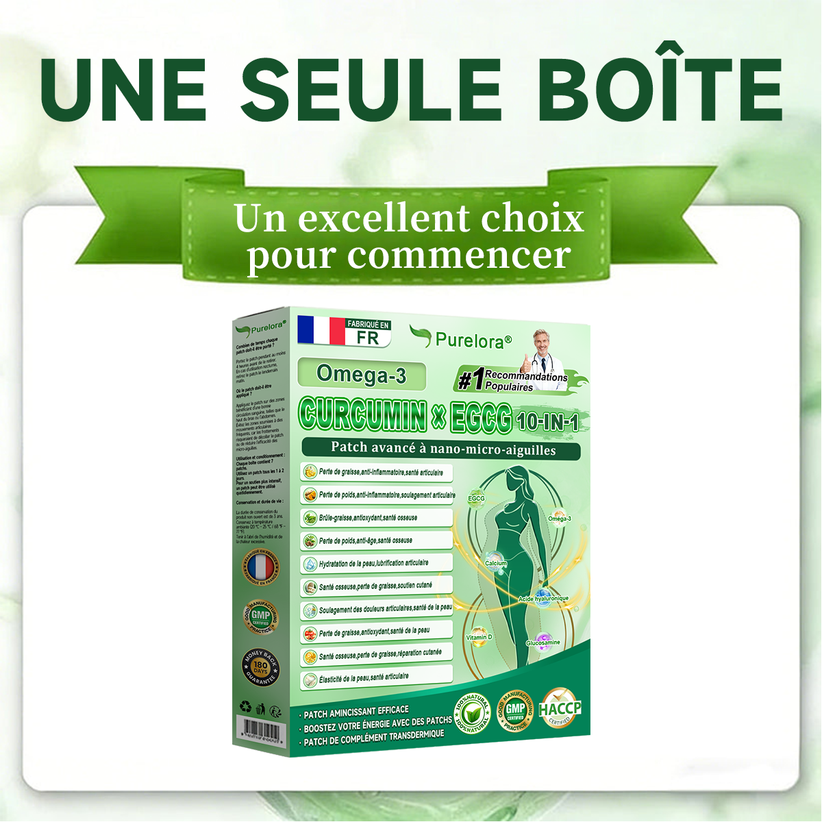 🔥 Nouveauté | Patch Purelora® 10-en-1 aux nanomicroneedles : Berbérine, Vinaigre de cidre et EGCG — Brûle les graisses tenaces • Réduit les rides • Favorise le confort articulaire (Résultats visibles en seulement 7 jours)