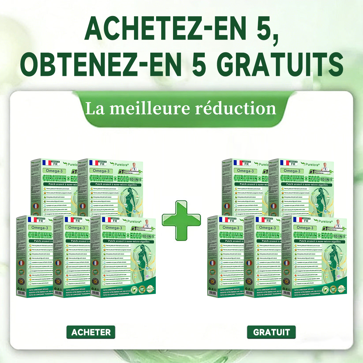 🔥 Nouveauté | Patch Purelora® 10-en-1 aux nanomicroneedles : Berbérine, Vinaigre de cidre et EGCG — Brûle les graisses tenaces • Réduit les rides • Favorise le confort articulaire (Résultats visibles en seulement 7 jours)