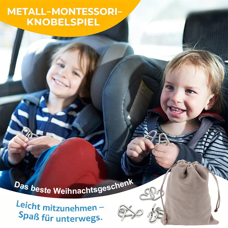 Das beste Weihnachtsgeschenk 🎁 Metall-Montessori-Puzzle zum Knobeln