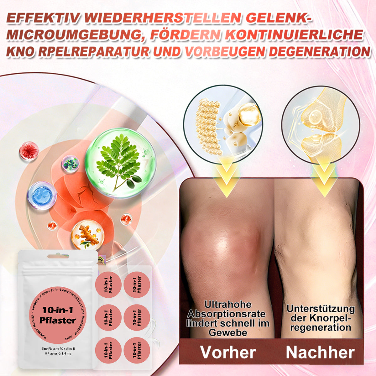 💖𝑶𝒏𝒍𝒊𝒏𝒆-𝑨𝒑𝒐𝒕𝒉𝒆𝒌𝒆丨Purelora® Moringa Berberine NAD+ 10-in-1 Nano-Mikronadel-Patch (Nur einmal täglich, sichtbare Veränderungen in 7 Tagen) ✅ Für Übergewicht, lockere Haut, Diabetes, Schlafapnoe, Gelenkprobleme und mehr