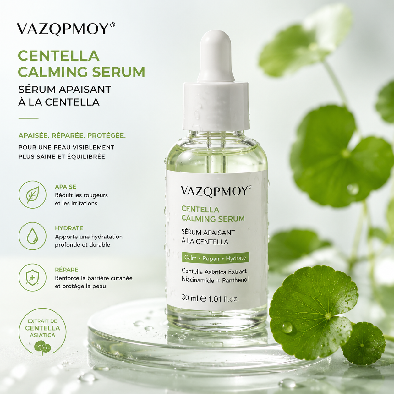 VAZQPMOY® Sérum apaisant à la Centella